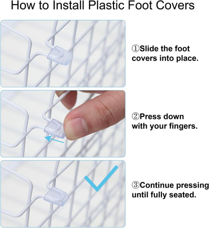 iSPECLE Chest Freezer Organizer - Adjustable Width & Extra Depth, 3 Pack | For 5-7 Cu Ft Chest Freezers, Stackable Large Freezer Organizer Bins, Easy Food Access & Organization, No Wasted Space, White