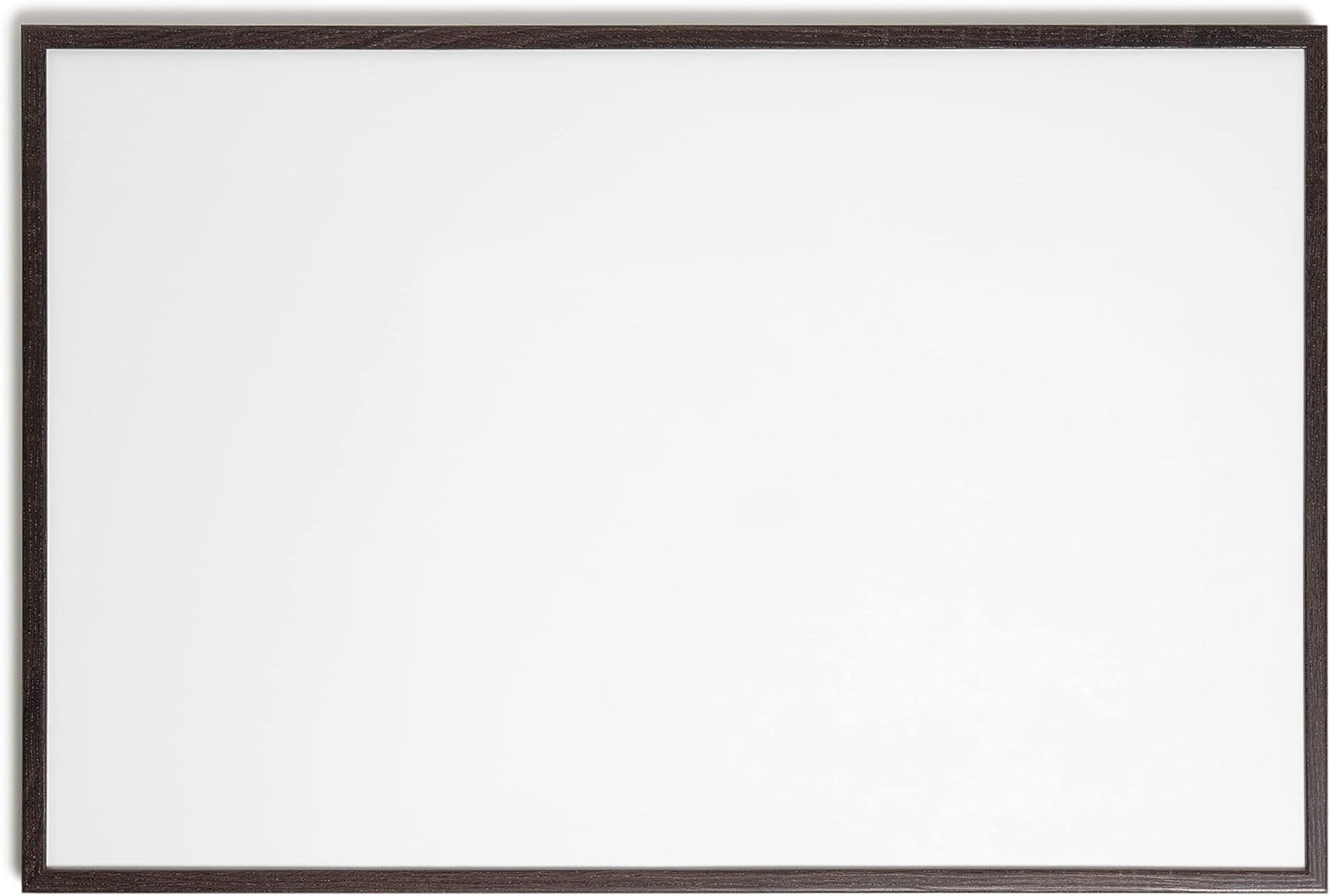 U Brands Framed Magnetic Weekly Calendar Dry Erase White Board, Office Supplies, Black Frame, with Marker, Magnet, 11” x 18”