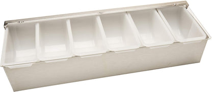 Winco Condiment Holder, 5 Compartment, S/S Base