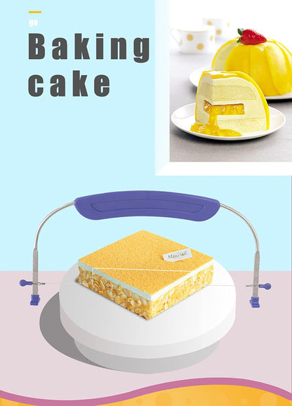 Professional 10-Inch Stainless Steel Cake Leveler & Slicer Baking Tool