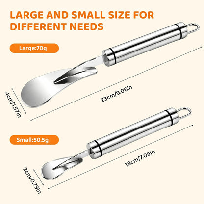 Citrus Peeler 2 Pack,Small And Large for Orange Grapefruit Slicer