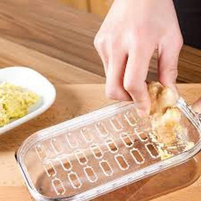 JapanBargain, Japanese Plastic Zester Grater – Multi-Purpose Coarse/Fine Condiment Grater with Container for Ginger and Wasabi, Made in Japan