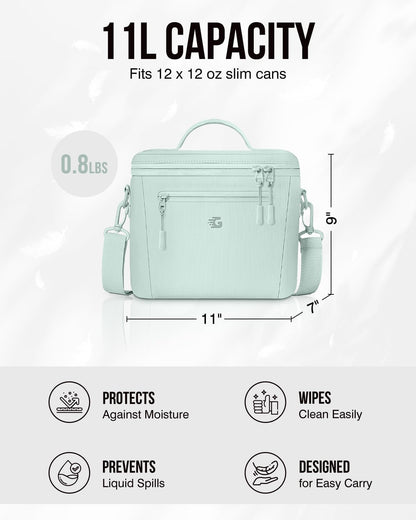 GLORIEROO Insulated Lunch Box Bag Women Girls - Waterproof Leakproof Lightweight Reusable Cooler for School Work Picnic - Back to School
