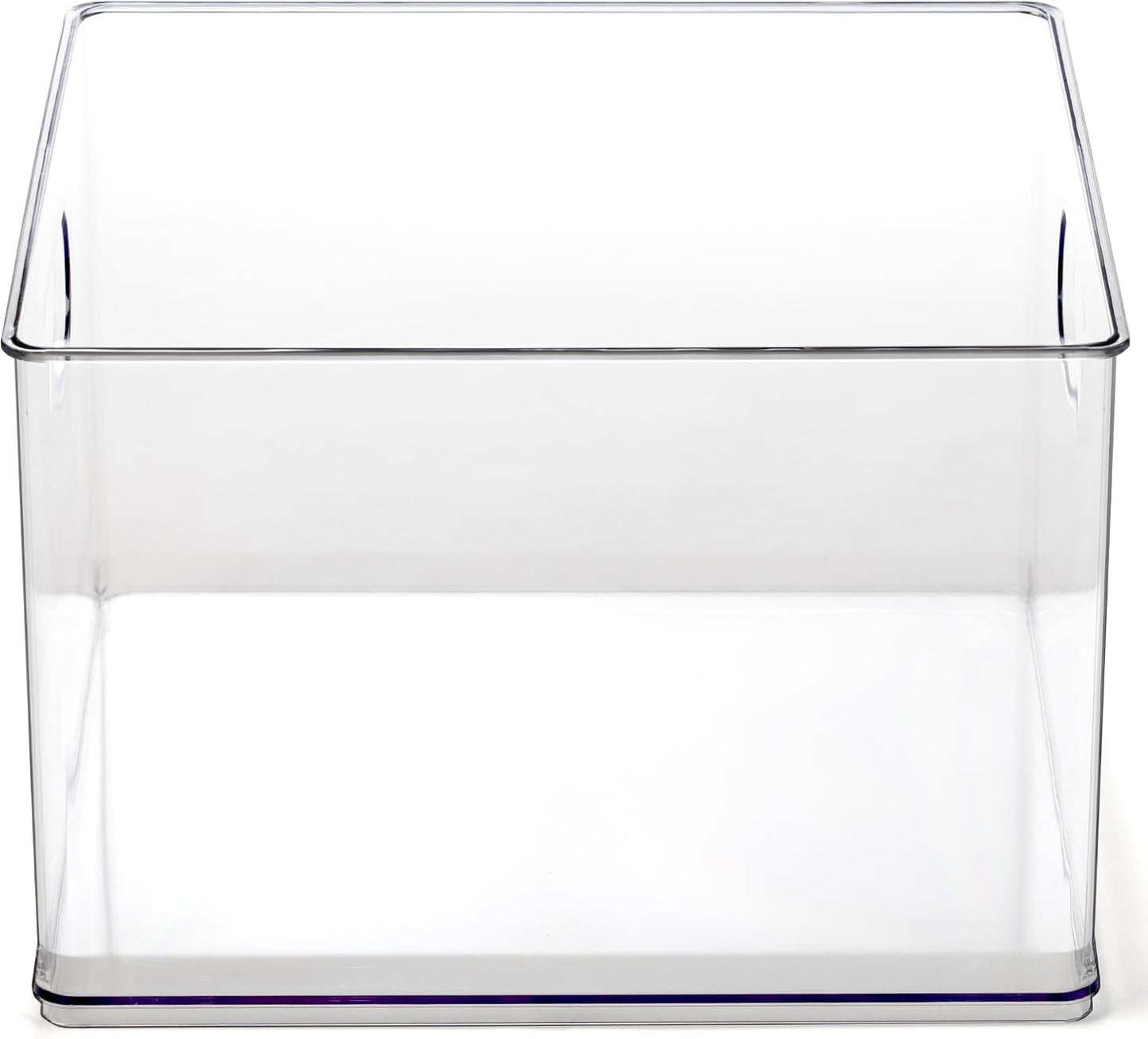 BINO | Stackable Plastic Storage Bins, Clear | THE CLARUS COLLECTION | Pantry Organizers and Storage Containers | Fridge Organizer Bins | Kitchen Cabinet Organizer | Medicine Cabinet Bin