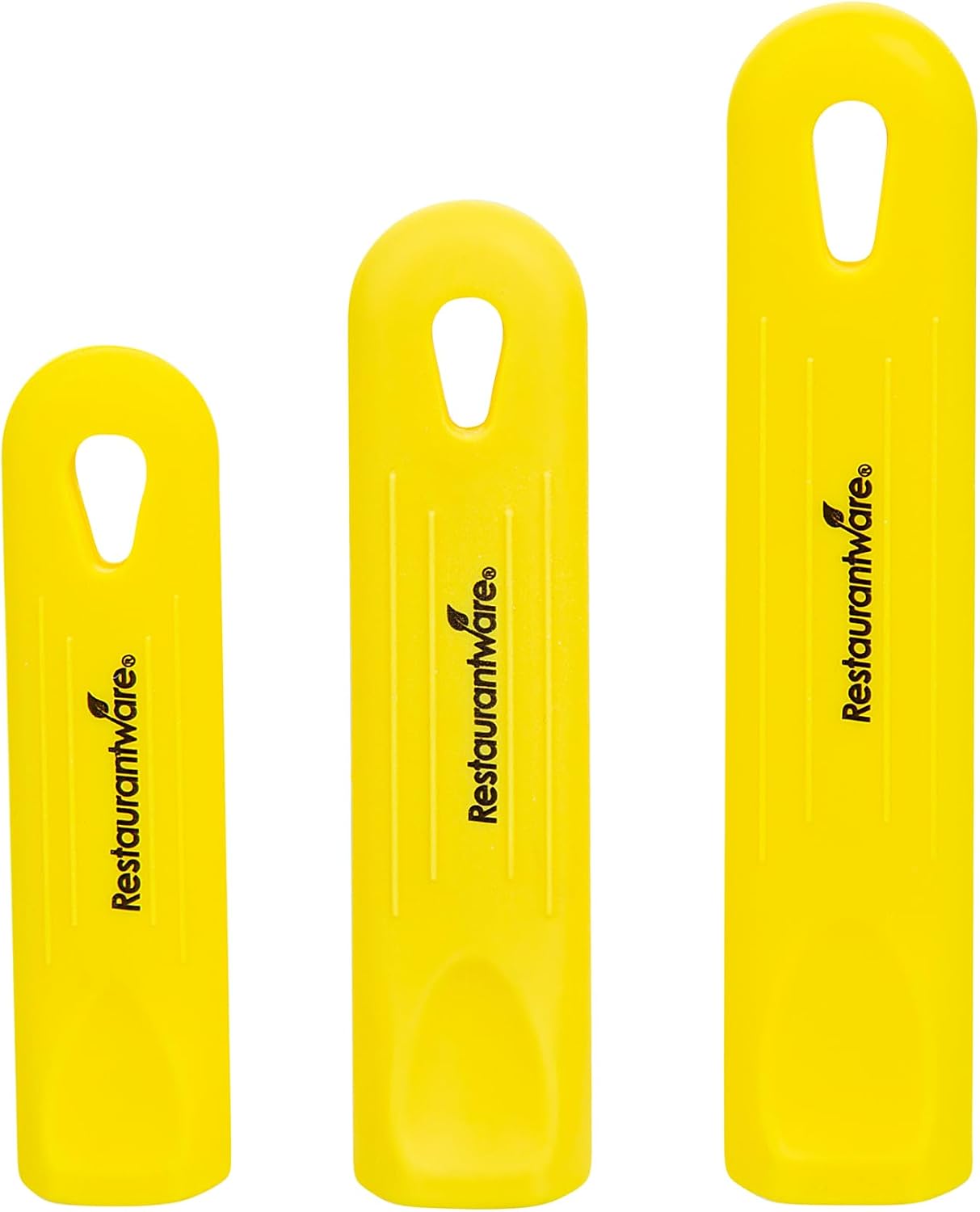 Restaurantware Silicone Pan Handle Cover Set 1-Count Heat-Resistant Removable Pan Handle Grips, Ergonomic Non-Slip Green Handle Protectors for Fry Pans and Sauce Pans