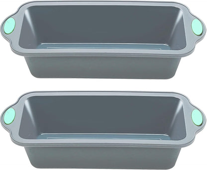 To encounter 2Pack Silicone Muffin Pan with Metal Frame, 12 Cup Regular Size Cupcake Pan, Non-Stick Baking Tray, Food Grade Baking Molds for Oven, Dishwasher Safe