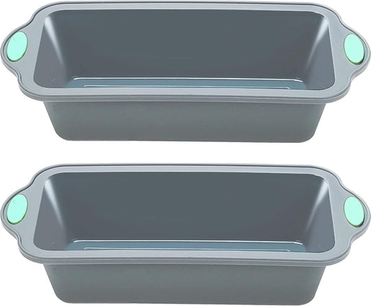 To encounter 2Pack Silicone Muffin Pan with Metal Frame, 12 Cup Regular Size Cupcake Pan, Non-Stick Baking Tray, Food Grade Baking Molds for Oven, Dishwasher Safe