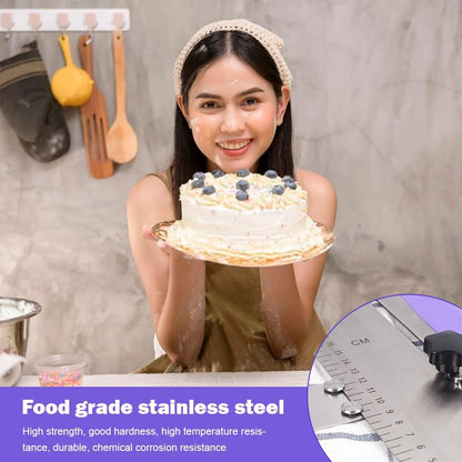 12 Inch Stainless Steel Cake Scraper, Cake Scraper Smoother Leveler