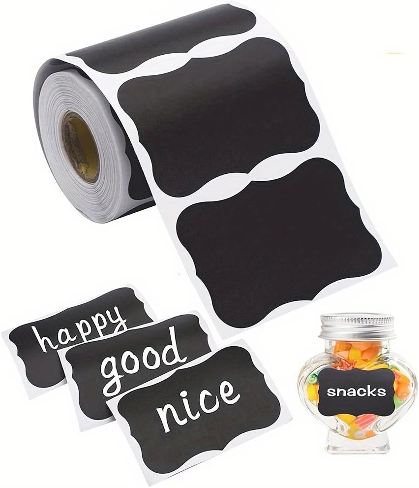 100-Pack Removable Freezer Labels, Waterproof Food Storage Stickers for Date & Contents Marking - Colors B