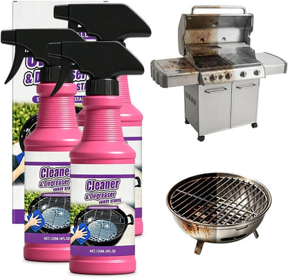 120ml Heavy Duty Grill Degreaser Spray, 2026 Upgrade BBQ Grill Cleaner, Multi-Surface Grease Remover for Outdoor Grill & Kitchen Oven, Stainless Steel Degreaser (1 PC)
