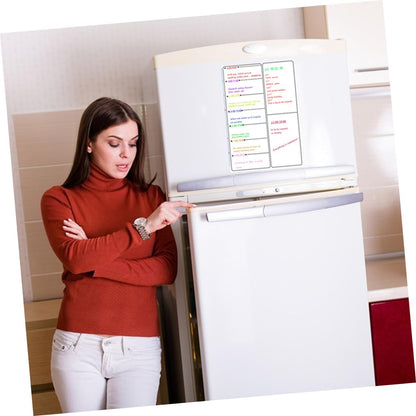 Magnetic Weekly Meal Planner Board for Fridge Magnetic Schedule Organizer for Tasks and Grocery Lists Reusable Dry Erase Whiteboard