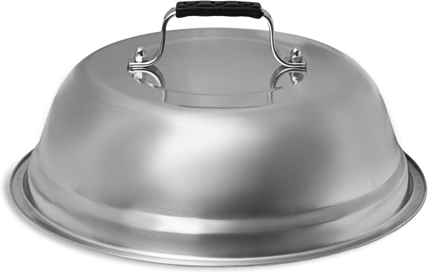 Outset Burger Cheese Melting Dome for Grill, Griddle, and Stovetop, Stainless Steel