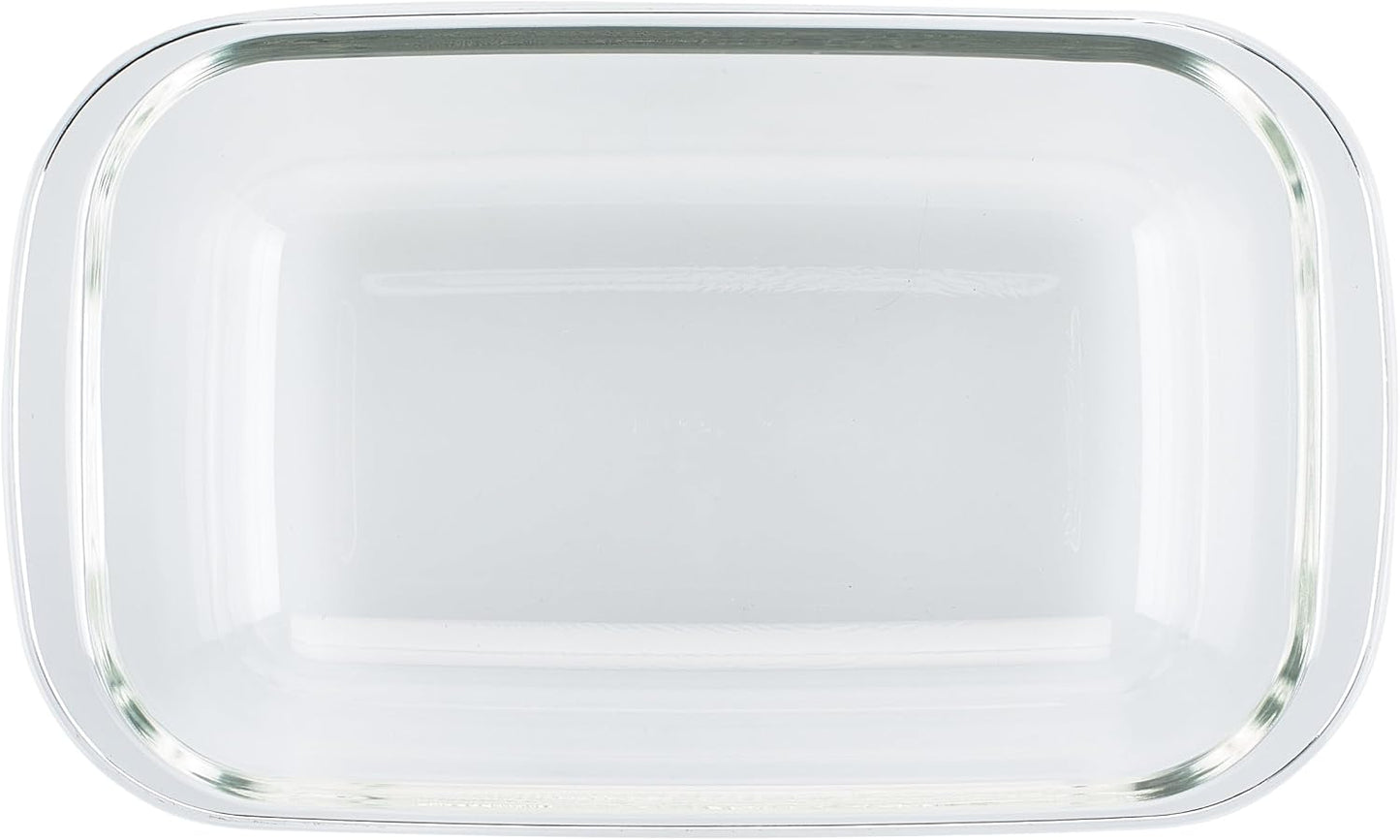 LOCK & LOCK LocknLock Purely Better Glass Round Pie Baking Dish/Food Storage Container with Lid, 9.5 Inch, Clear