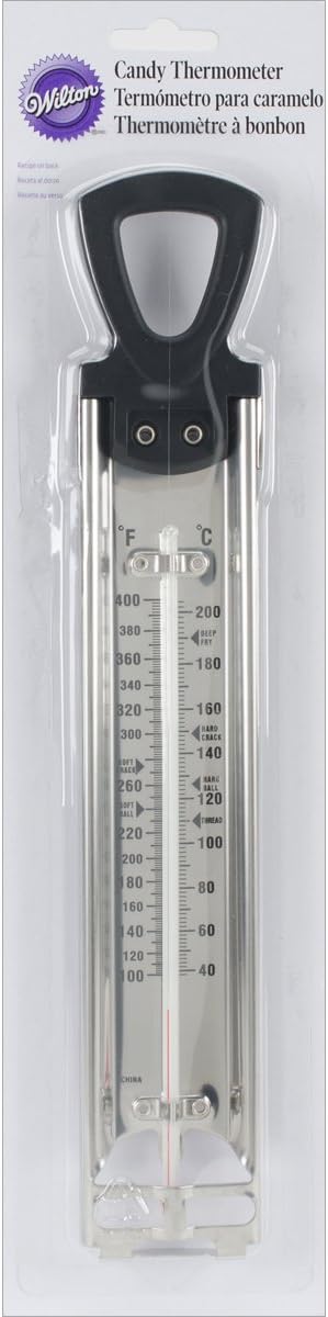 Wilton Candy Thermometer with Side Clamp, Chocolate, 14.7 in.