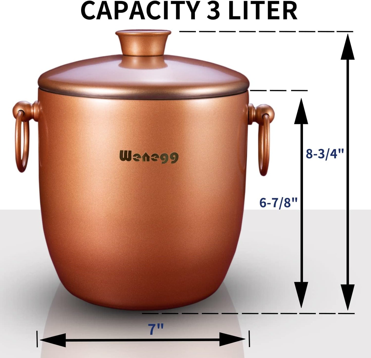 Ice Bucket with Lid, Scoop, Tongs and Strainer - Well Made Insulated Stainless Steel Keep Ice Frozen Longer - Ideal for Cocktail Bar, Parties, Chilling Wine, Champagne - 3 Liter (Stainless Steel)