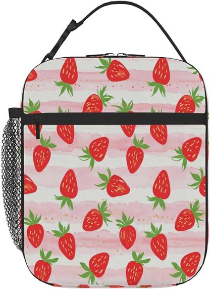Rainbow Leopard Lunch Box Thermal Cooler Bento Tote Bags Portable Insulated Lunch Bag for Girls Teens, Kids Lunch Bags for School Beach Picnic Travel