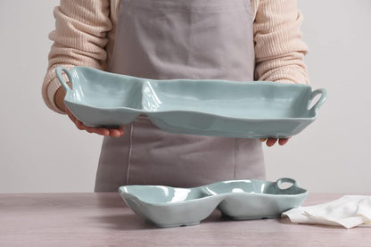 Pampa Bay Shatterproof Melamine Chip and Dip (Pastel Blue)