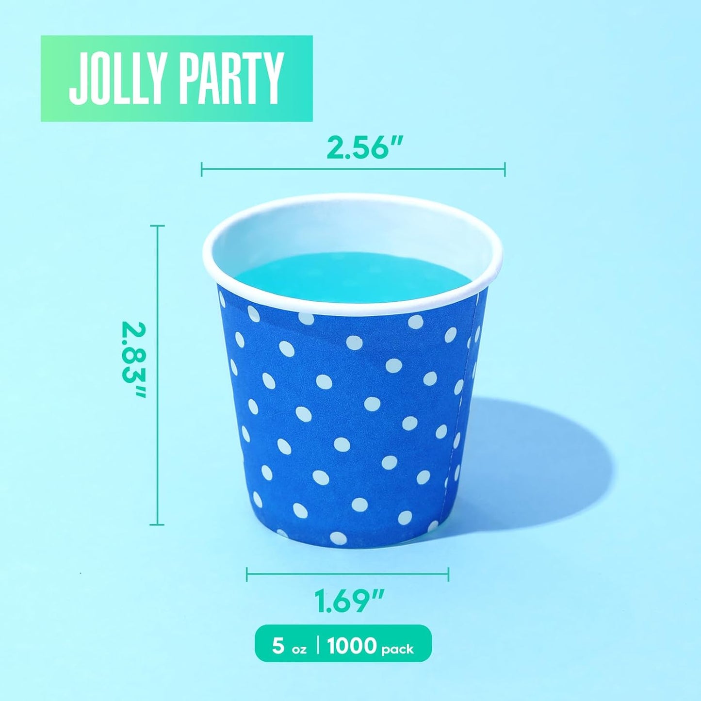 500 Pack 5oz Paper Cups, Multicolor Paper Disposable Cups, Small Mouthwash Cups, Cold Beverage Drinking Cup for Party, Travel and Event (Strip)