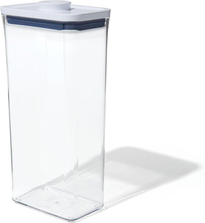 OXO Good Grips POP Container – Airtight 1.7 Qt for Coffee and More Food Storage, Rectangle, Clear