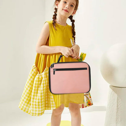 Kids Lunch Box for Boys Girls Lunch Bag Insulated Durable Lunchbox Children Lunch Tote Bag for School Black