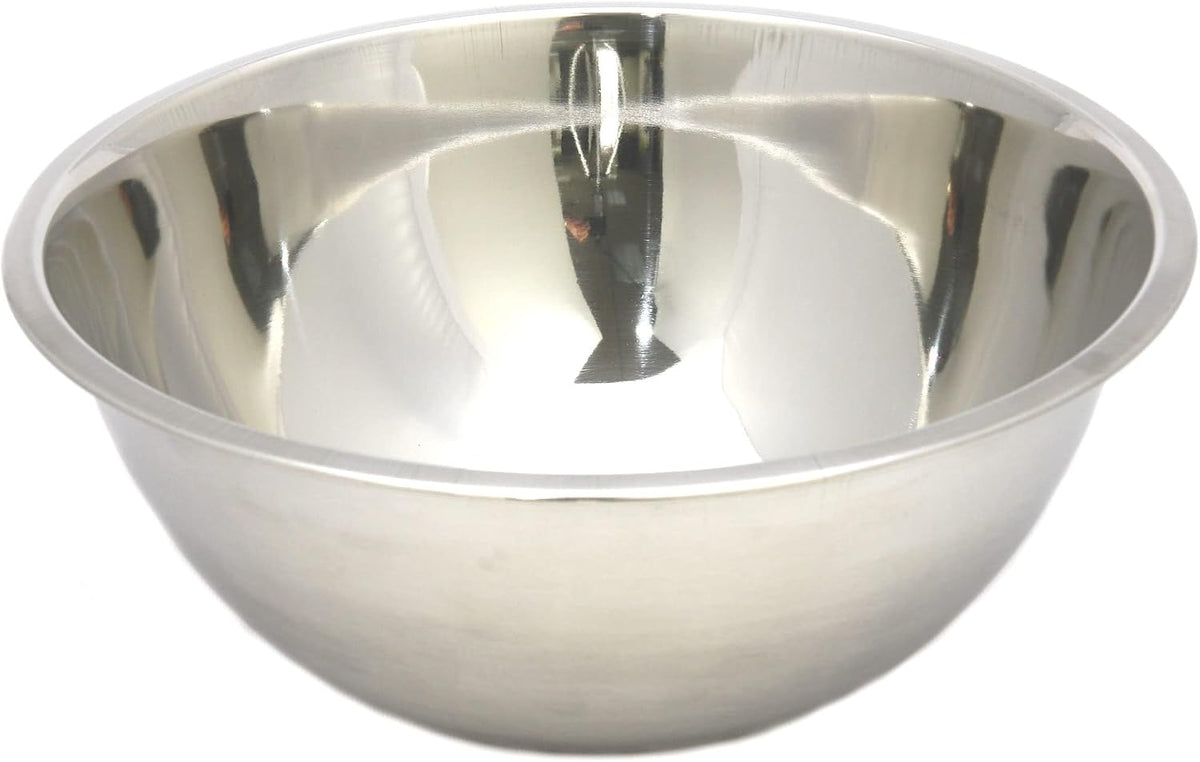 Chef Craft Brushed Mixing Bowl, 5-Quart, Stainless Steel