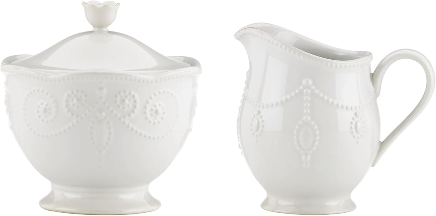Lenox French Perle Chip and Dip Tray, White -