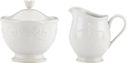 Lenox French Perle Chip and Dip Tray, White -