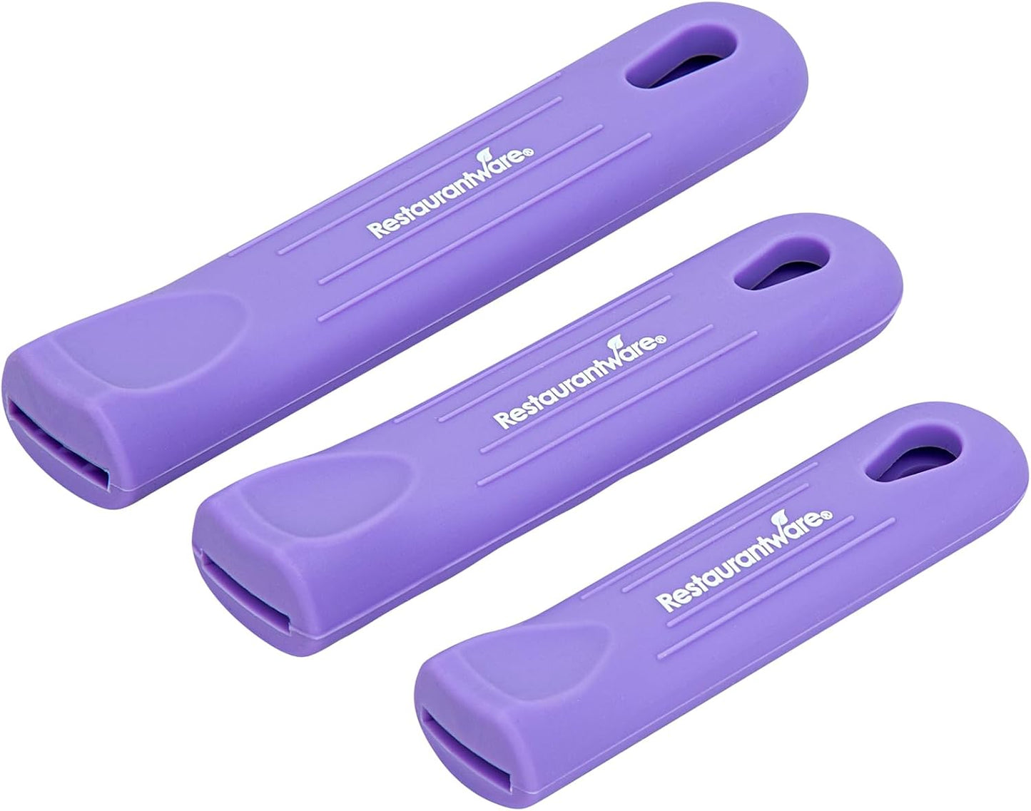 Restaurantware Silicone Pan Handle Cover Set 1-Count Heat-Resistant Removable Pan Handle Grips, Ergonomic Non-Slip Green Handle Protectors for Fry Pans and Sauce Pans