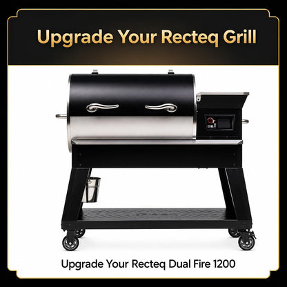 QuliMetal Folding Front Shelf for Traeger Pro 34, Texas Elite 34, Century 885 and Eastwood 34, 37" x 12" Heavy-Duty Grill Prep Table with Cutting Board, Stainless Steel Basin, Lid and 5 Hooks