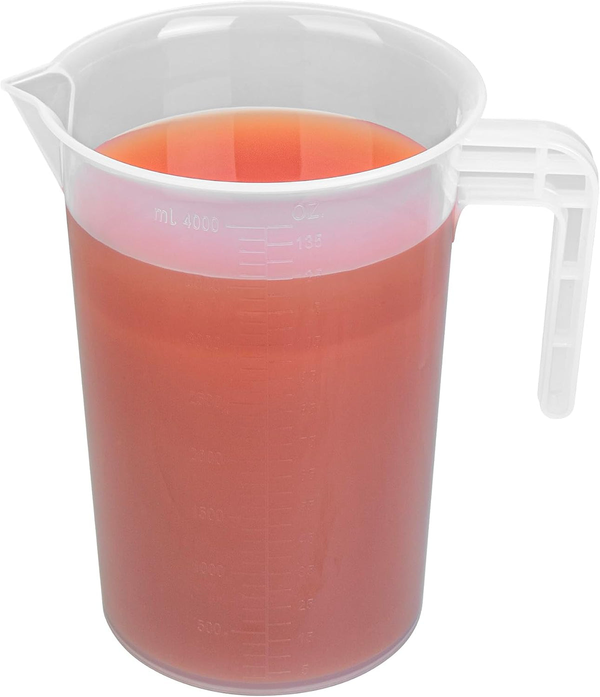 Restaurantware Clear Plastic Pt (Cups) Measuring Cup, 5.3 x 3.8 x 5 In