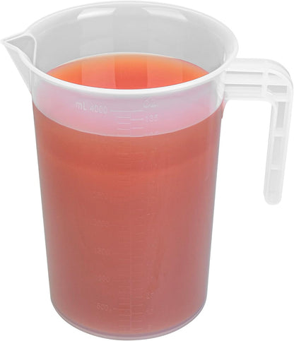 Restaurantware Clear Plastic Pt (Cups) Measuring Cup, 5.3 x 3.8 x 5 In