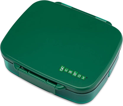 Yumbox Go Leakproof Bento Lunch Box, 5 Compartments, Charcoal Gray | Deep Portioned Tray | Removable Silicone Gasket | Lightweight Construction | Fits Most Lunch Bags | Easy-Clean Design