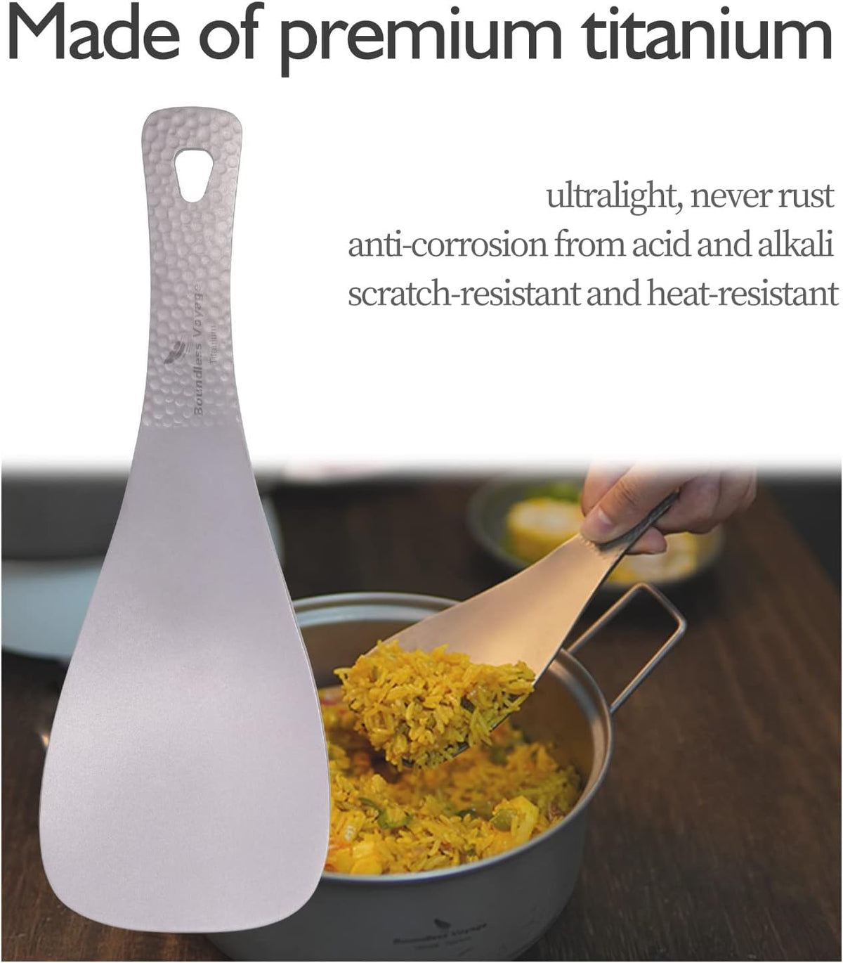 Boundless Voyage Titanium Spatula Rice Shovel Thickened 1079T