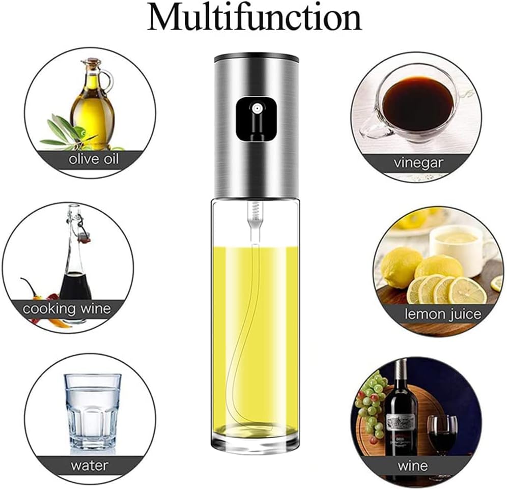 Oil Sprayer for Cooking Olive Oil Sprayer Mister for Air Fryer Vegetable Vinegar Oil Portable Mini Kitchen Gadgets for Baking,Salad,Grilling,BBQ,Roasting