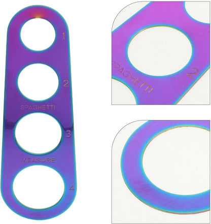 Stainless Steel Spaghetti Measuring Tool with 4 Portions for Kitchen