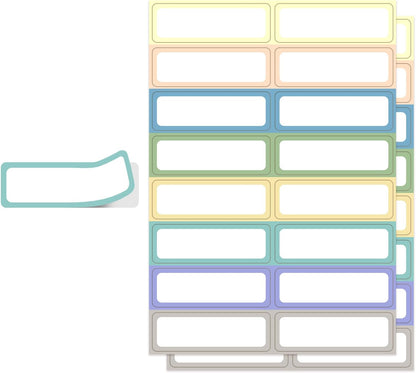 240 Removable Labels Waterproof for Jars & Freezer Containers - 1x3 Tear-Proof Stickers, 8 Colors Pearlescent Film, Residue-Free (-40°F~150°F)