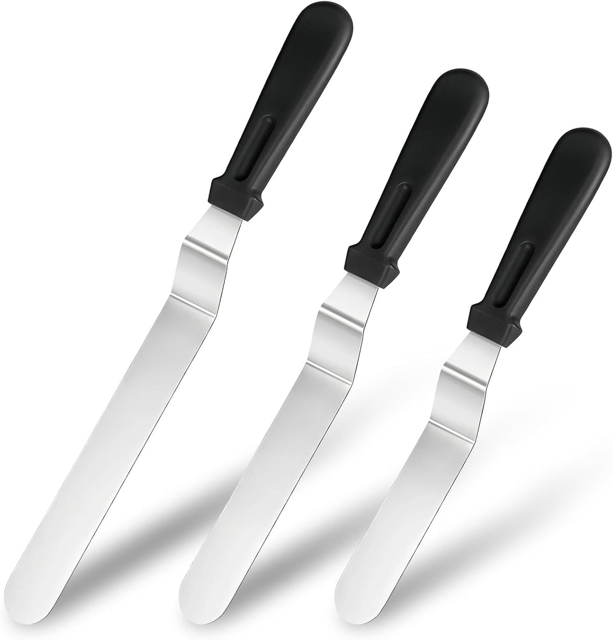 3 PCS Icing Spatulas, Offset Spatula 6/8/10 inch