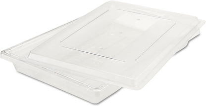 Rubbermaid Commercial Products Polycarbonate Food Storage Box/Tote, 2 Gallon, Clear, for Restaurant/Kitchen/Cafeteria