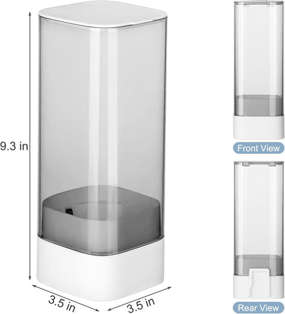 MYITYARD Cup Dispenser, Pull Type Wall Mount Cup Holder for Water Cooler Fit 3oz-5oz Disposable Paper and Plastic Cups, Bathroom Mouthwash Cup Dispenser for Home, Office, Gym, Hospital (White)