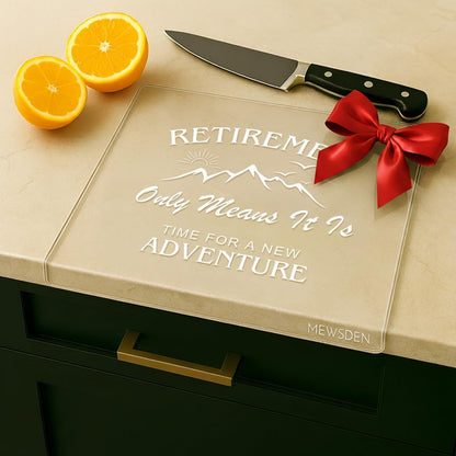 Acrylic Cutting Board with Counter Lip, Clear Cutting Boards for Countertop Protector, Cutting Board for Kitchen Counter, Non-Slip Dough Mat, Kitchen Decor Gadgets House Warming Gifts(24"x18")
