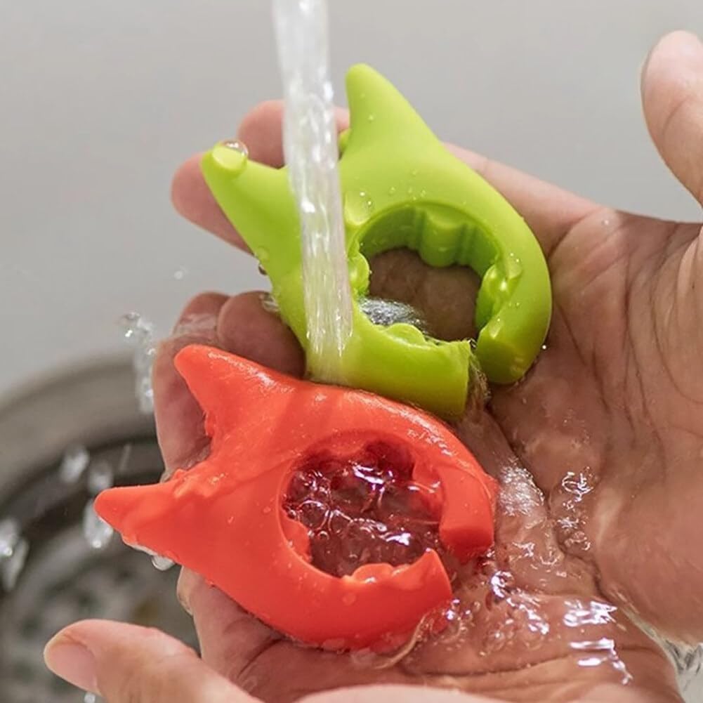 10Pcs Silicone Pot Clip Spoon Rest Silicone Assist Hot Handle Holder