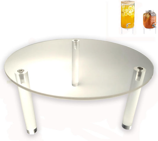 2Pcs Drink Dispenser Stand Only,Clear Acrylic Stands,Fit Max 7.87 Inch Diameter of Glass Drink Dispenser Stand,Water Dispenser Stand for Parties and Events,Cake Stand,Beverage Dispenser Stand
