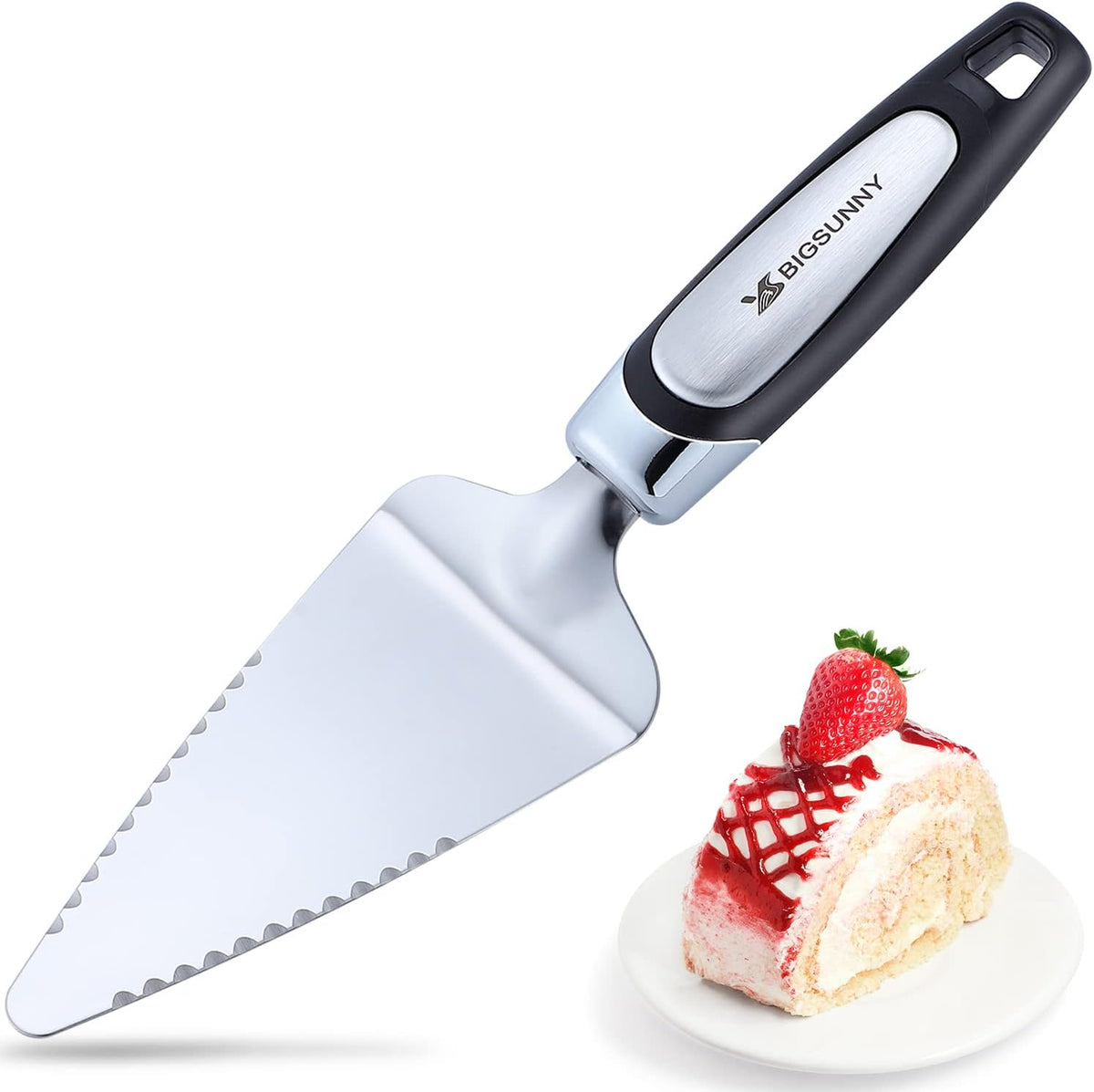 MSY BIGSUNNY Pie Server Cake Server Stainless Steel Pizza Server