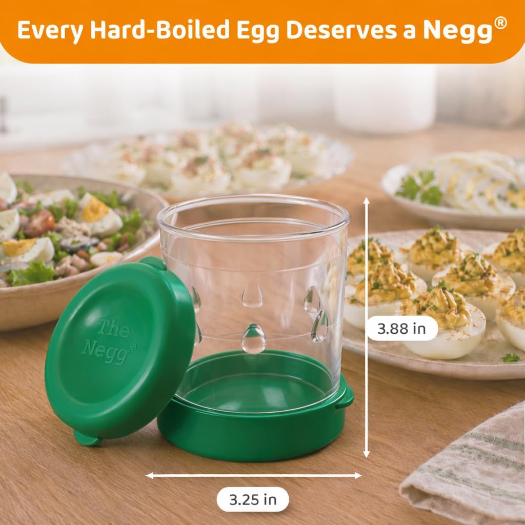 The Negg Boiled Egg Peeler - White