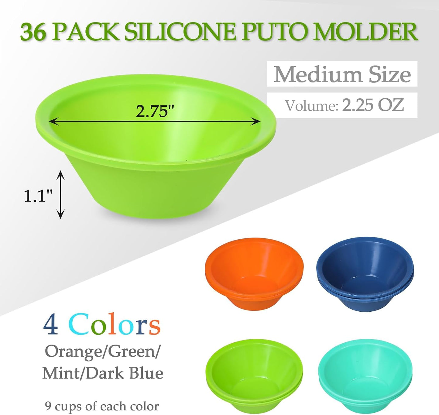 Webake Silicone Baking Cups 4.3 Inch Jumbo Reusable Cupcake Liners, Giant Cupcake Mold Non-stick Extra Large Muffin Pans Big Cupcake Holders (Pack of 12)