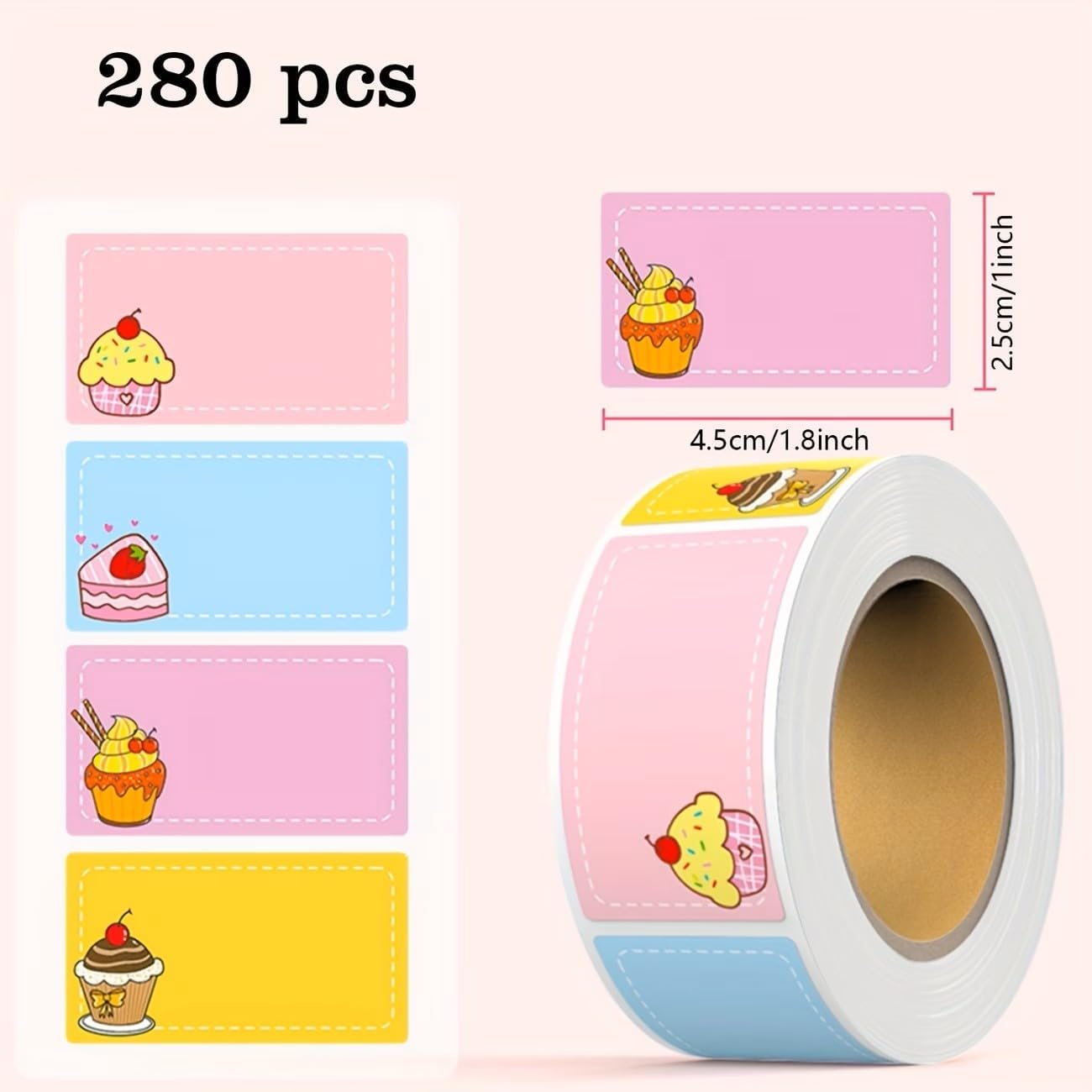 100-Pack Removable Freezer Labels, Waterproof Food Storage Stickers for Date & Contents Marking - Colors B
