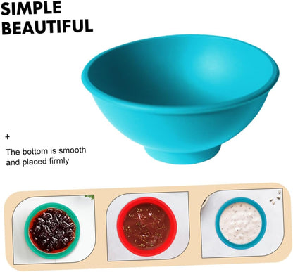 4 Pcs Mini Silicone Condiment Bowls Small Seasoning Dishes Sauce Bowls for Serving Cooking and Meal Prep