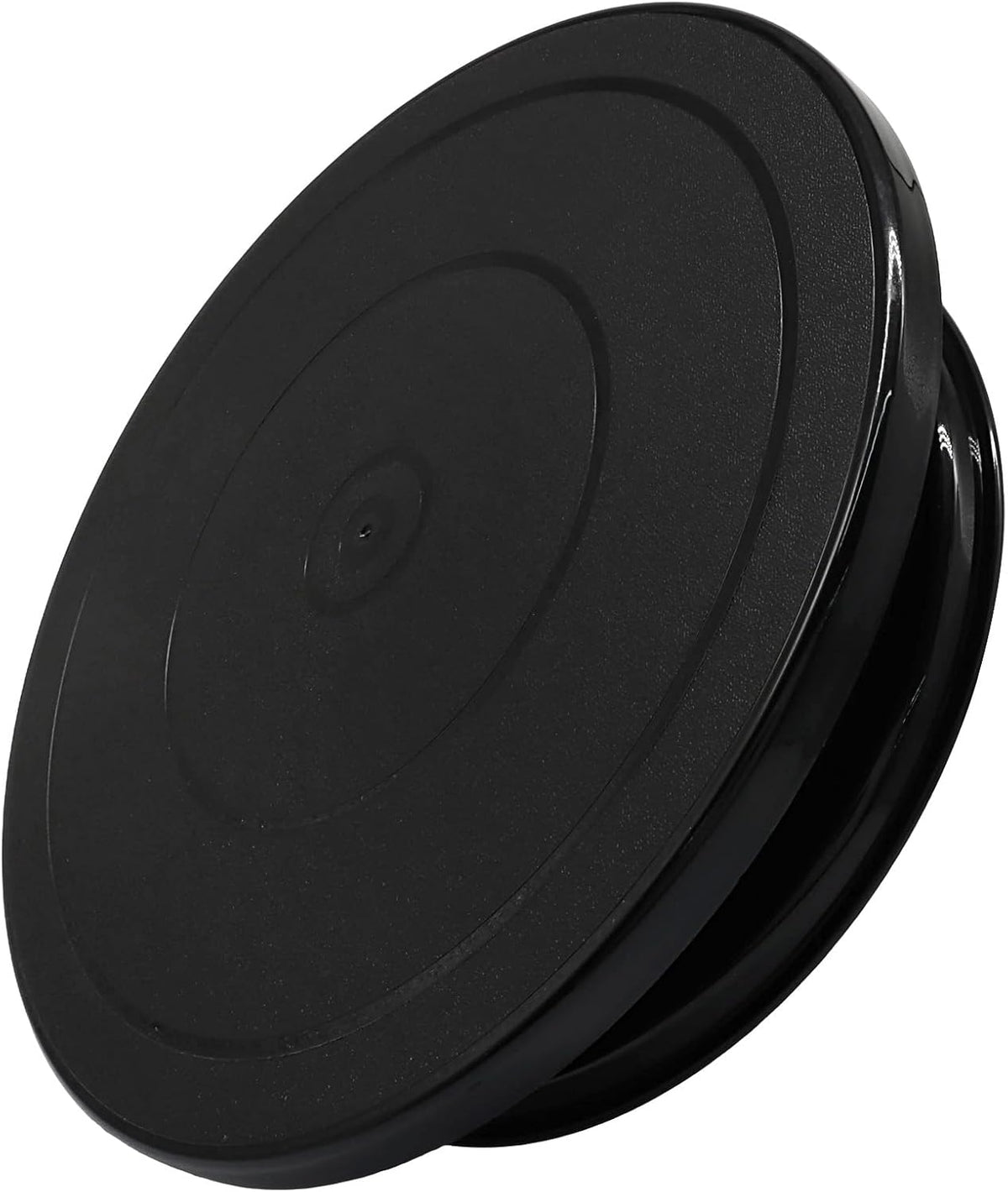 10.6 Inch Black Cake Turntable Spinning Cake Stand with Guides, Revolving Cake Turntable for Cake Decorating, Baking Cookies & Painting Crafts
