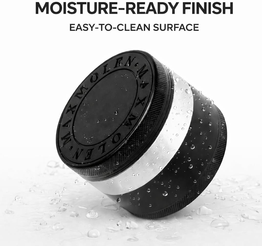 Large Manual Kitchen Spice & Seasoning Grinder, Dual Grind Plates for Fine & Medium Seasoning Texture
