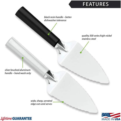 Rada Cutlery Serrated Pie Server (R120), Silver
